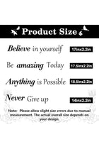 Inspirational Wall Stickers, Quotes Letter Wall Art Stickers, Motivational Removable Wall Decor, Positive Word Butterfly Decals, Peel and Stick, Removable Stickers, for Bedroom Living Room Office