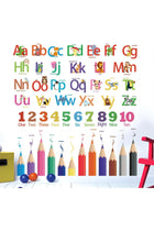 Kids Alphabet Wall Stickers for Classroom: Baby Room Nursery Playroom Bedroom Wall Decals - Peel and Stick ABC Letters Learning Educational Animal Colors
