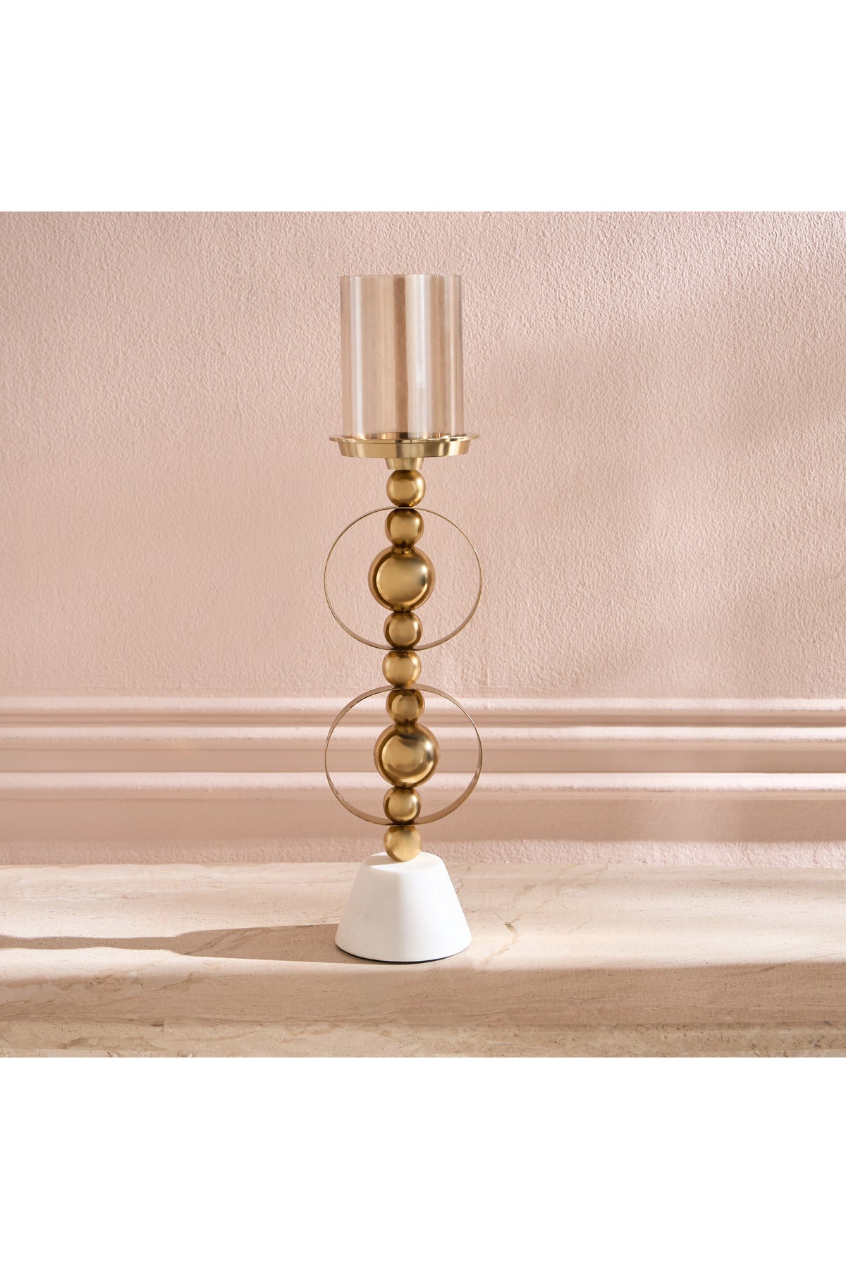 Lotus Ring Pillar Candleholder