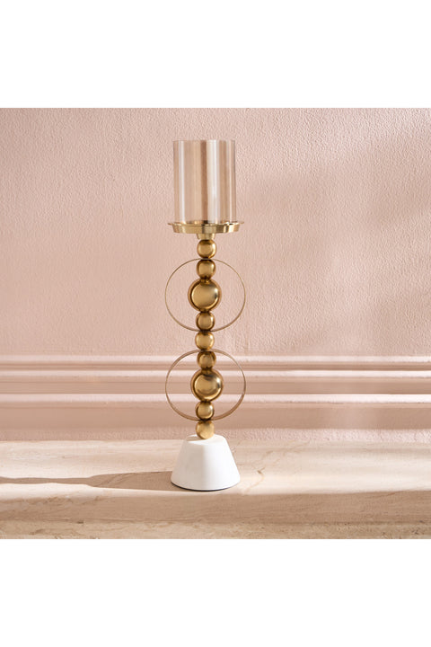 Lotus Ring Pillar Candleholder