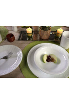 Vitrelle Glass Dinnerware, 12pc Set, New York White
