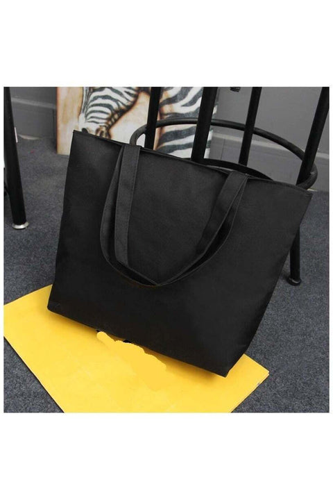 Stylish Women's Tote Bag with Printed Zipper, Top Handle Large Capacity Canvas Shoulder Handbag for Work Travel and Daily Use