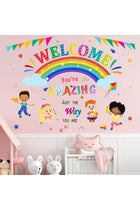 You are Amazing Inspirational Quotes Classroom Wall Stickers - Reading Corner Rainbow Wall Decals - Nursery Kids Room Daycare Playroom Classroom Wall Decor