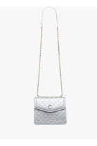 Womens Monogram Embossed Crossbody Bag With Magnetic Closure