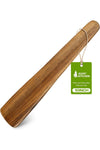 AIUHI 10 Inch Wooden Spatula for Cooking, Premium Teak Spatula Turner, Non-Stick Safe Wooden Egg Flipper
