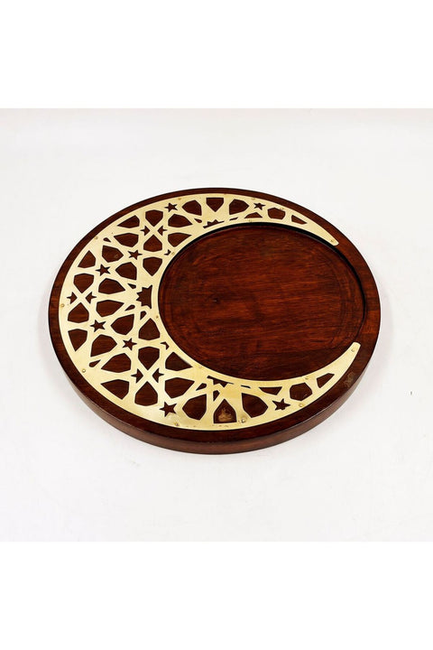 New In Suhour Decorative Plate Gold/Brown 25X25X2Cm