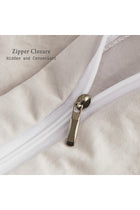Herside Ruffle Duvet Cover Double Boho Bedding 2 Layers Beige White Ruched Ruffle Design Shabby Chic Bedding Sets
