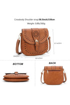 Ladie's PU Leather Vintage Hollow Bag Crossbody Bag Shoulder Bag