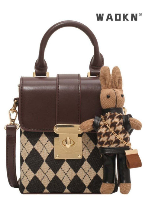 French Design Women's Trendy Shoulder Bag, Ladies Cute Charm Crossbody Bag Sling Bag Side Bag