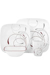 1101053 Vitrelle 16 Pieces Dinnerware Set, Glass