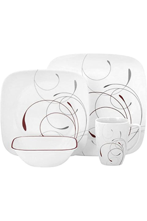 1101053 Vitrelle 16 Pieces Dinnerware Set, Glass