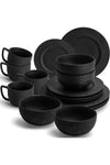 - 16-pc Dinnerware Set/Modern Ceramic Tableware/Dinnerware/Set for 4 Persons - Oasis Collection