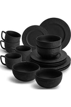 - 16-pc Dinnerware Set/Modern Ceramic Tableware/Dinnerware/Set for 4 Persons - Oasis Collection