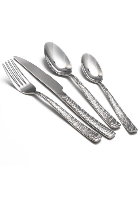 Cutlery Set, Stainless Steel Tableware, Silverware Set, Forks Spoons Knives, 4Pcs