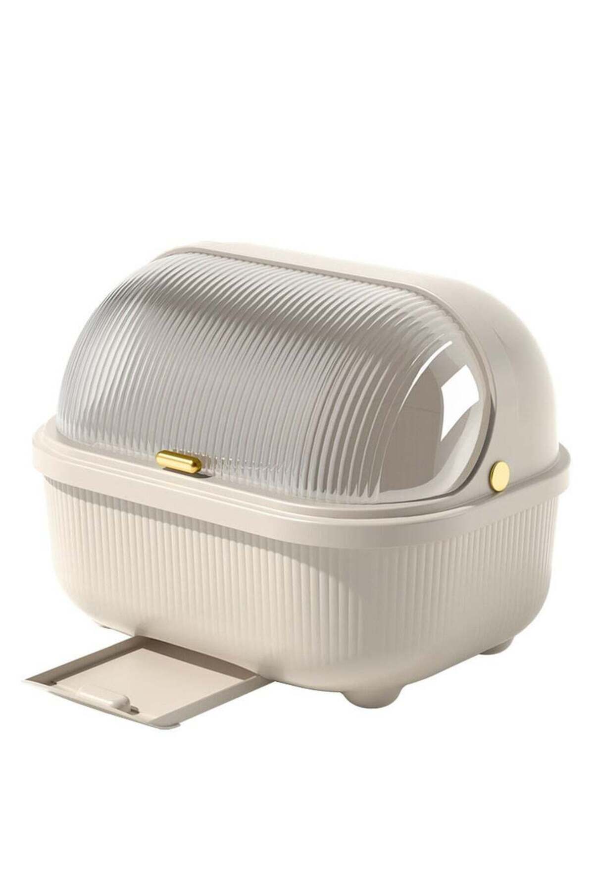 Dish Drying Rack and Drain Board with Lid Cover, Nursing Bottle Holder, Kitchen Plate Cup Dish Drying Rack Tray Cutlery Dish Drainer