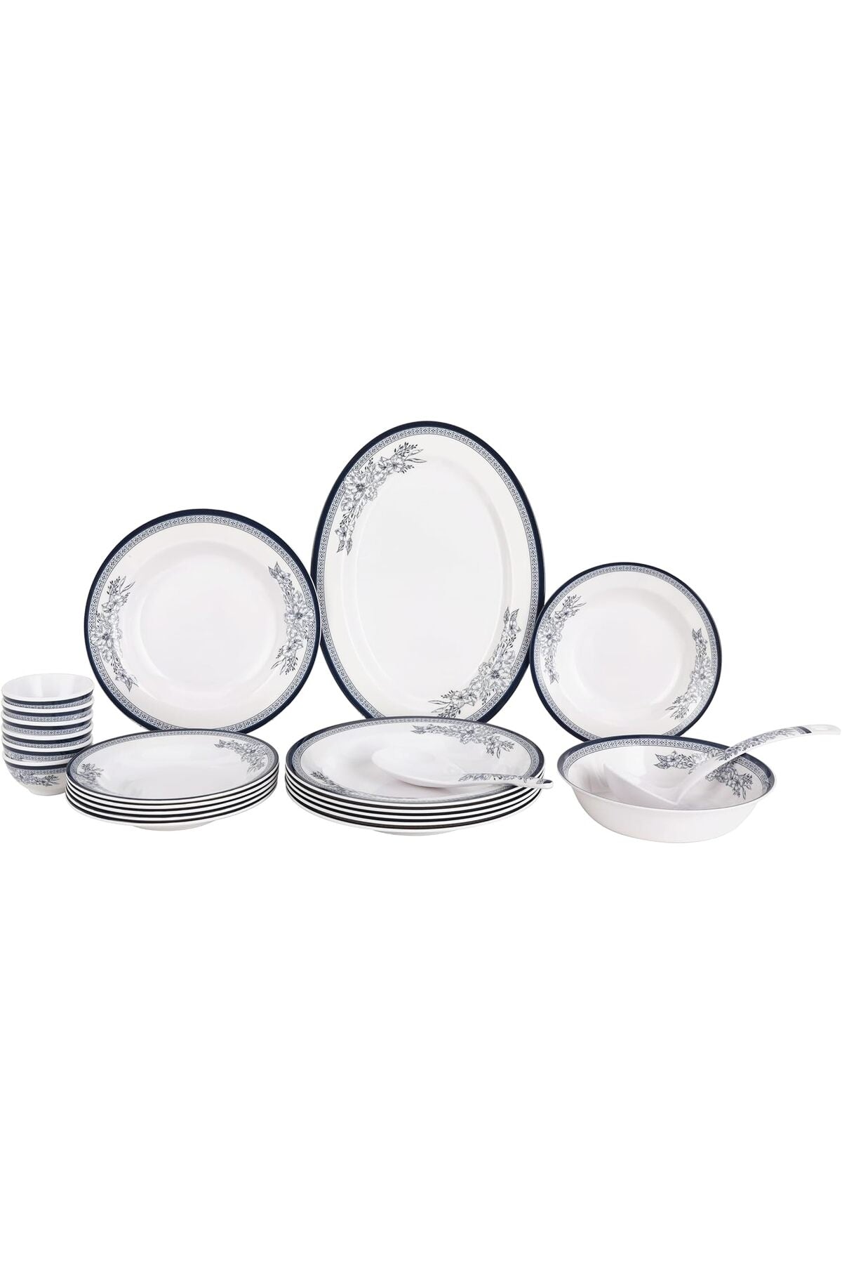 DC3393 Melamine Dinner Set 22-Piece Set