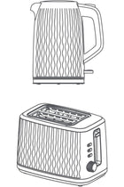 BLACK+DECKER 1.7L Kettle & 7-Level Browning Control Toaster - Ideal for Hot Beverages, Soups, Cookin