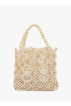 pearl embroided statement bag