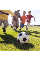 Soccer Ball Size 2,3,4,5 with Pump Needle Classic White Black Thicker PU Tight Weaved Suitable for Youth Boy League Game Trainning Practice or Gift