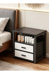 Multi-Functional Nightstand With 2 Drawer, Molden Bedside Table, Wooden Frame Storage Cabinet, Large Capacity End Table Side Table, Space-Saving Storage Stand For Bedroom Living Room