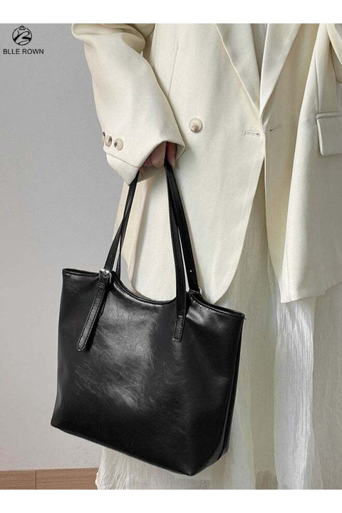 Large Tote Bag for Women Lightweight Shoulder Handbag for Work Daily Commute Travel with Inner Zipper Pocket and Slip Pocket