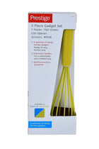 5-Piece Comfortable Grip Kitchen Gadget Set Mustard