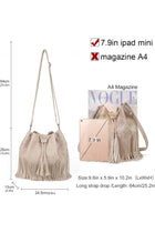 Leather Bucket Bags for Women Crossbody Purses Ladies Shoulder Handbags