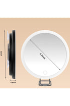 30x Magnifying Makeup Glass, Portable Travel Makeup Mirror, With LED Light, 3 Lighting Modes, Compact Design, 3 Suction Cups And Adjustable Bracket, Rechargeable Battery, Including Tweezers,