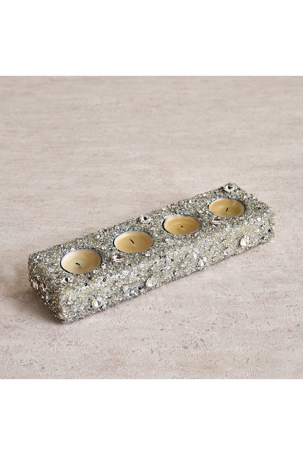 Beaded Tealight Candleholder - 4 cm