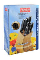 7-Piece Complement Knife Block Set Silver/Black/Orange