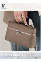 Fashionable Simple Women's Handbag Solid Color Crossbody Bag Leather Commuter Shoulder Bags East West Bags For Ladies