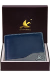 Men's Buttler Genuine Leather RFID Blocking Wallet, 114 Navy, 4.50 Inches X 0.50 Inches X 3.70 Inches, Retro