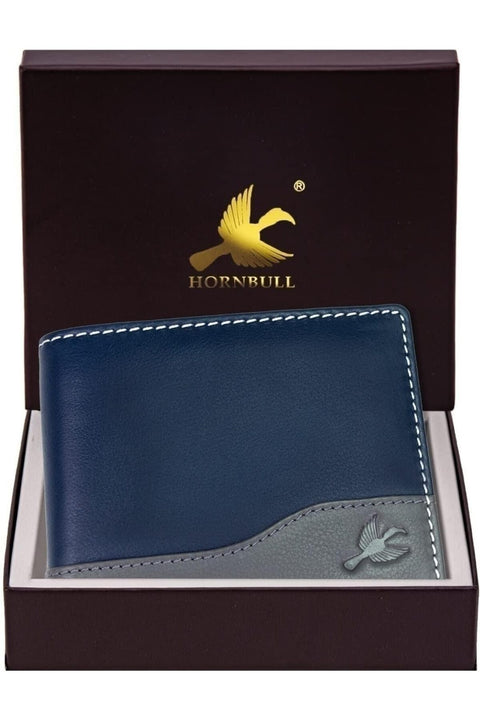 Men's Buttler Genuine Leather RFID Blocking Wallet, 114 Navy, 4.50 Inches X 0.50 Inches X 3.70 Inches, Retro