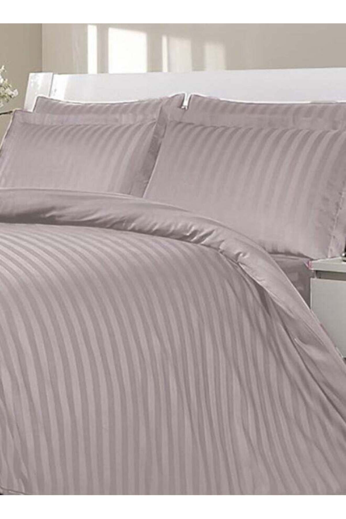 Complete Duvet Cover Set with Fitted Sheet (3 Pieces) - Soft Microfiber (Beige, Twin)