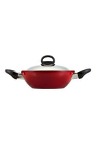 Classic. Flat Bottom Kadai Red 28cm