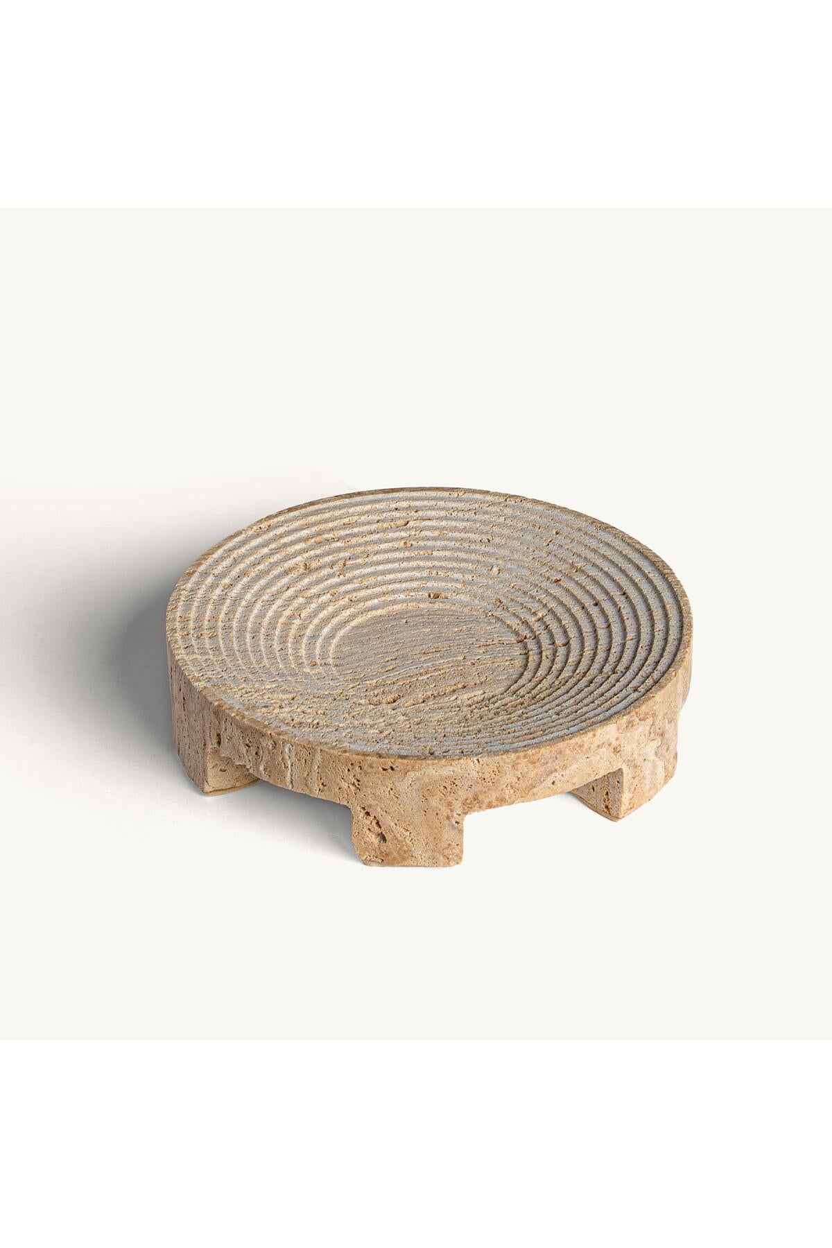 Touche Deco Travertine Decorative Bowl - 23 cm