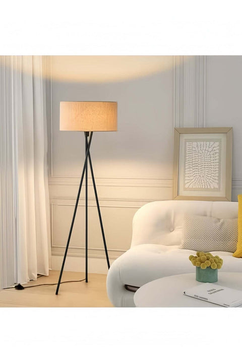 Floor Lamp for Living Room Bedroom with 3 Color Temperatures LED Bulb, Black