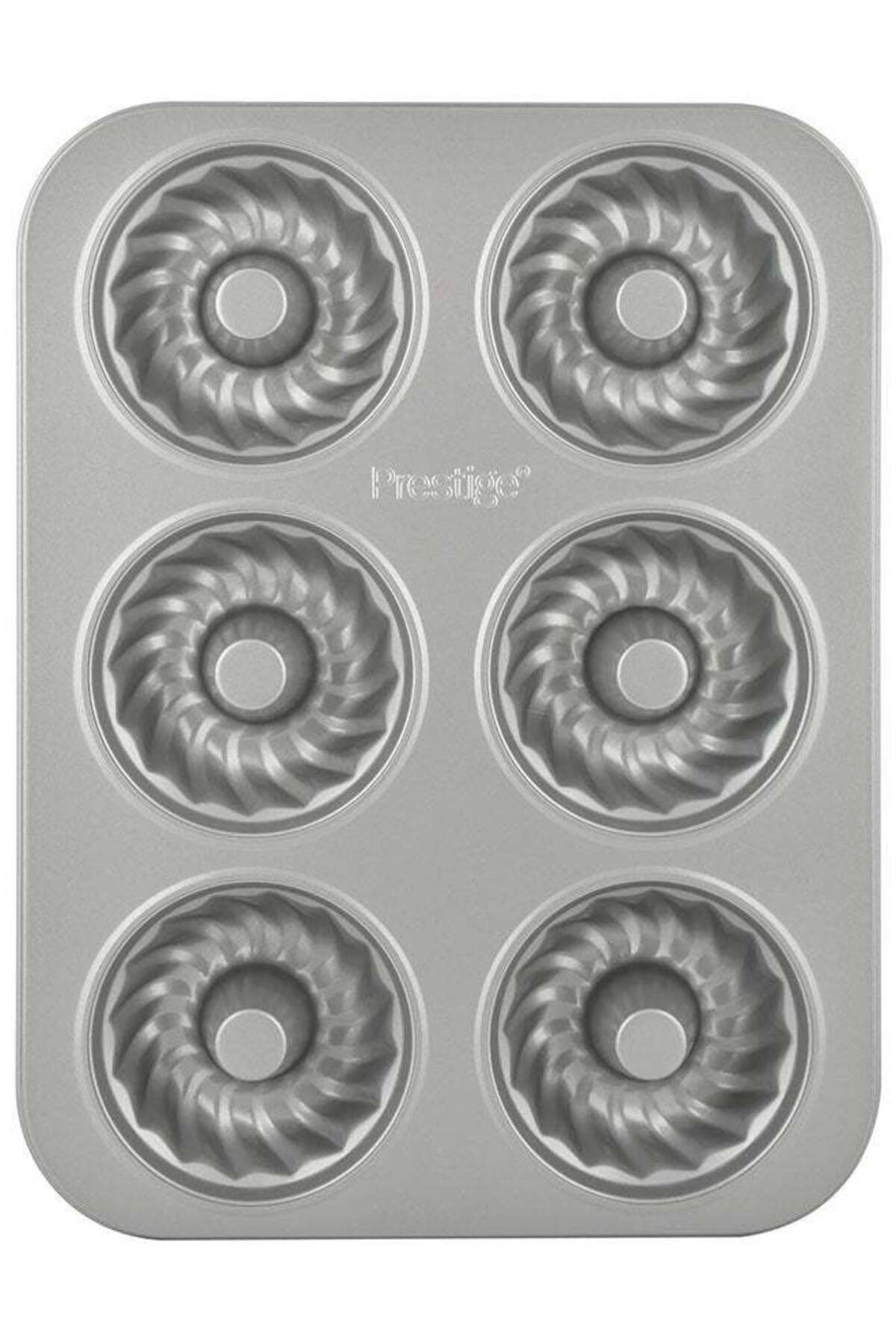 Bakemaster 2 Non-Stick Mini Fluted Mold Pan Grey 35.1 x 26.7 x 3.5cm