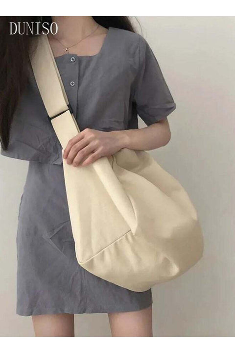 Women's Shoulder Tote Bag Canvas Handbag Large Capacity Crossbody Bag Fashionable Travel Messenger