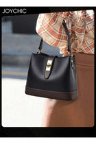 Women Shoulder Bag Ladies Vintage PU Leather Waterproof and Wear-resistant Zipper Multifunction Crossbody Bag