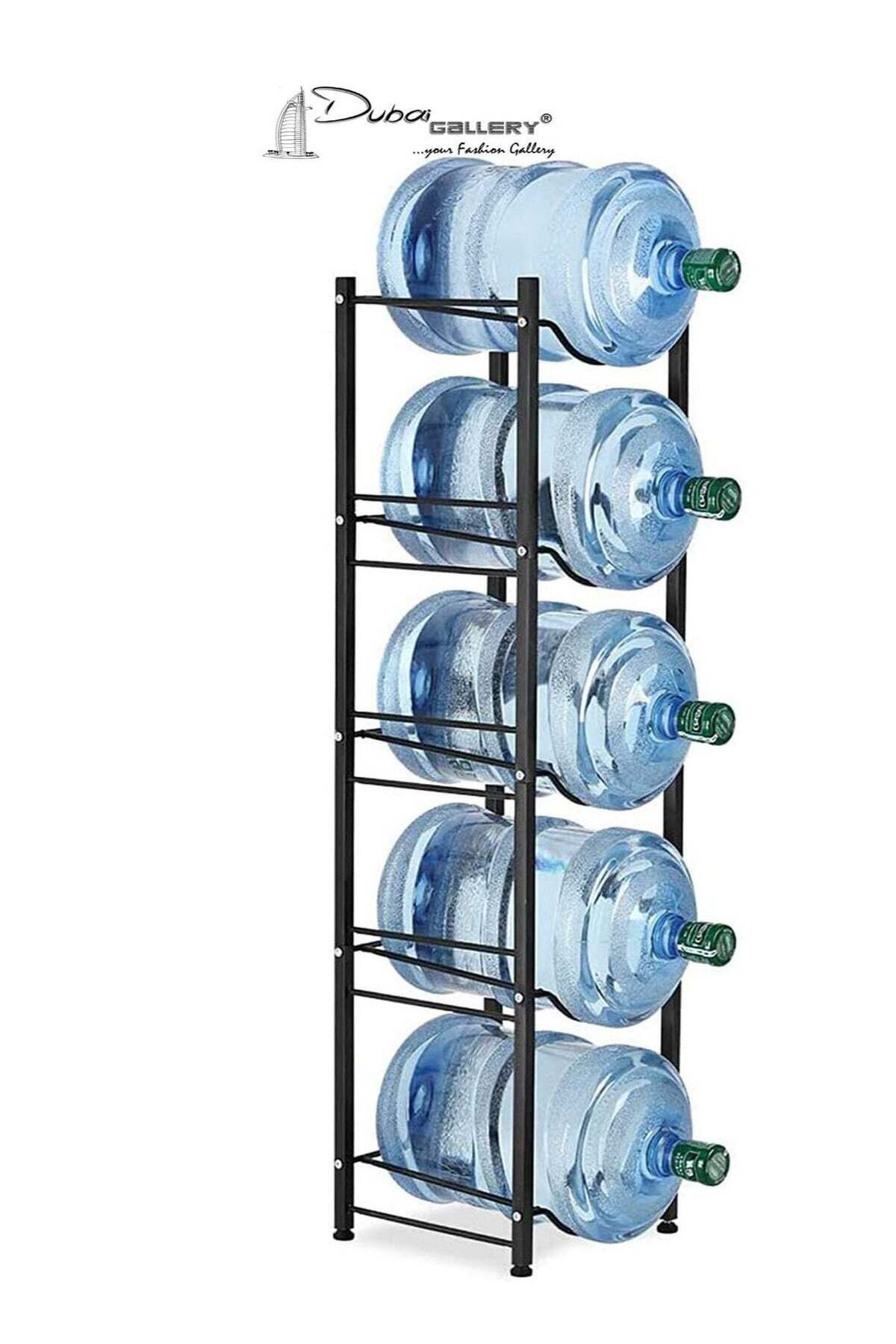 Water Cooler Jug Rack 5-Tier Water Storage Rack for 5 Bottles, Detachable Heavy Duty Water Bottle Rack