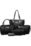 6 pieces fashion elegant ladies shoulder handbag set