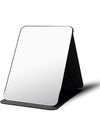 DUNISO Folding Makeup Mirror with PU Leather， Portable Travel Mirror, Folding Mirror with Stand Portable, Desktop Vanity Mirror for Office Desk,Vanity Table, Travel, Camping， 25.5 * 18CM