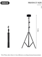 DUNISO Selfie Ring Light with Extendable Floor Tripod and Phone Holder, Dimmable LED Beauty Camera Ring light with 360 Shooting Arm for Makeup, Photo Selfie, Video Recording, Live Streaming - Image 2