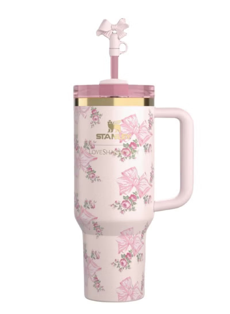 Stanley x LoveShackFancy Quencher 40OZ - Rosa Beaux Pink