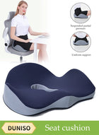 DUNISO Donut Pillow，Memory Foam Seat Cushion，Multi Functional Waist Protection Cushion,Comfortable and Breathable，Removable and Washable，Suitable for Pregnancy, Hemorrhoids, Postpartum, Sciatica，Driving,Work and Home Using,49*41*15cm
