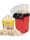 DUNISO Electric Popcorn Machine Maker Popper Hot Air Popcorn Machine With Measuring Spoon, Quick Popcorn,Can Quickly Make Healthy Food In 2-3 Minutes， Oil Free, Good For Watching Movies,Party, Holiday Gift (Red)