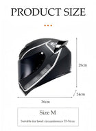 DUNISO Sport Motorcycle Helmet,Lightweight Crash Resistant Motorcycle Full Face Helmet,Motorcycle Street Bike Motocross Helmets for Adults with Black Lenses,Breathable Lining, Unisex，Suitable for Riding Recreational Activities,M - Image 2