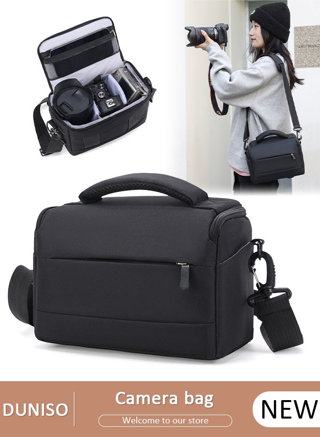 DUNISO Camera Bag Padded Camera Shoulder Bag for Photographers, Waterproof Camera Bags & Cases for SLR DSLR, Lenses, Accessories