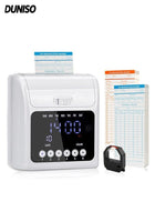 DUNISO Time Clock Bundle with 50 Time Cards,Employee Checking-in Recorder, Auto-Align Employee Time Clocks for Small Business